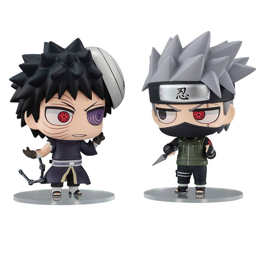 Preview: Kakashi Hatake und Obito Uchiha - Naruto Ninkai Taisen Set Chimi Mega Buddy Doppelpack - Megahouse