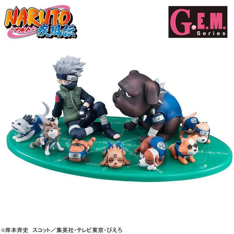 Preview: Kakashi und Ninken Ninja Dogs - G.E.M. Series (9 Figuren)