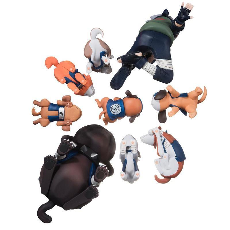 Preview: Kakashi und Ninken Ninja Dogs - G.E.M. Series (9 Figuren)