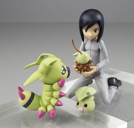 Preview: Ken Ichijouji mit Wormmon, Leafmon und Minomon