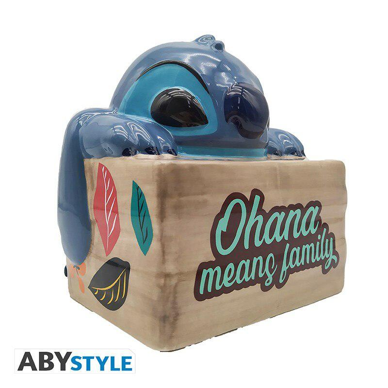 Preview: Lilo & Stitch "Ohana" - Keksdose/ Aufbewahrungsdose - Schatztruhe aus Keramik - AbyStyle