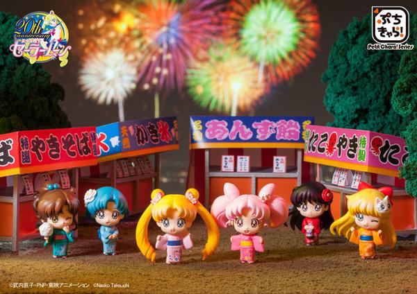 Preview: Komplettset - Sailor Moon Petit Chara Land - Yukata Special, Let's Go to the Festival (6 Figuren)