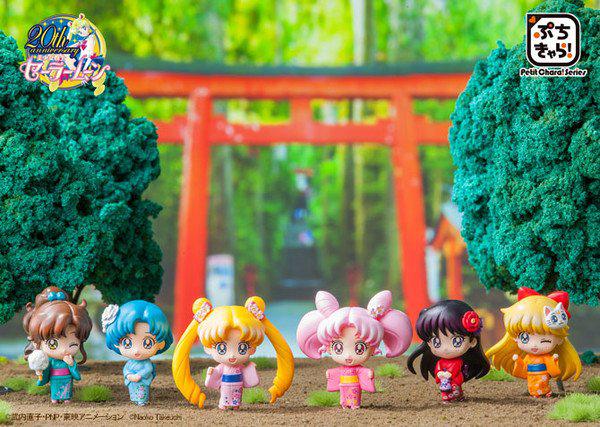 Preview: Komplettset - Sailor Moon Petit Chara Land - Yukata Special, Let's Go to the Festival (6 Figuren)