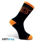 Preview: Konoha - Naruto Shippuden - Socken (Schwarz & Orange) - AbyStyle