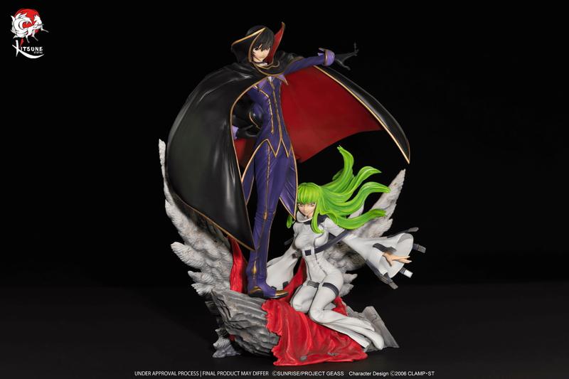 Preview: Lelouch und C.C. - Code Geass - Kitsune Statue