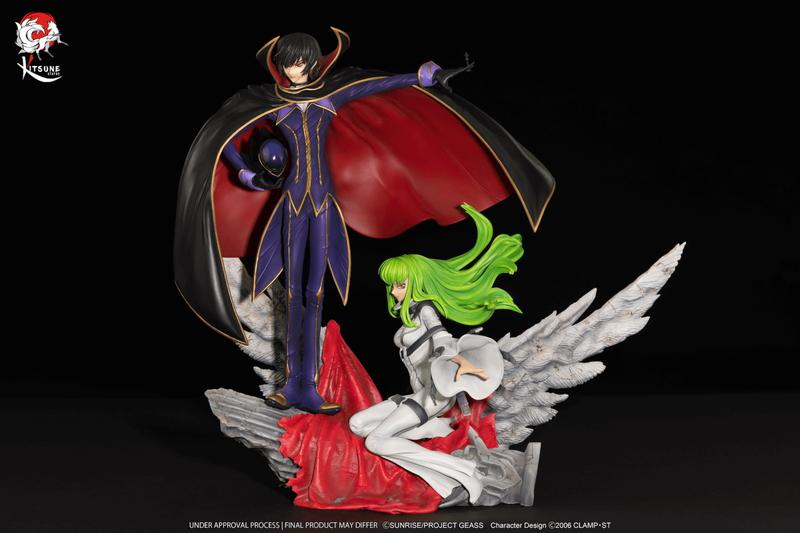 Preview: Lelouch und C.C. - Code Geass - Kitsune Statue