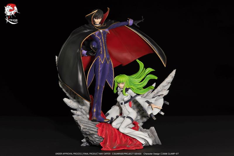 Preview: Lelouch und C.C. - Code Geass - Kitsune Statue