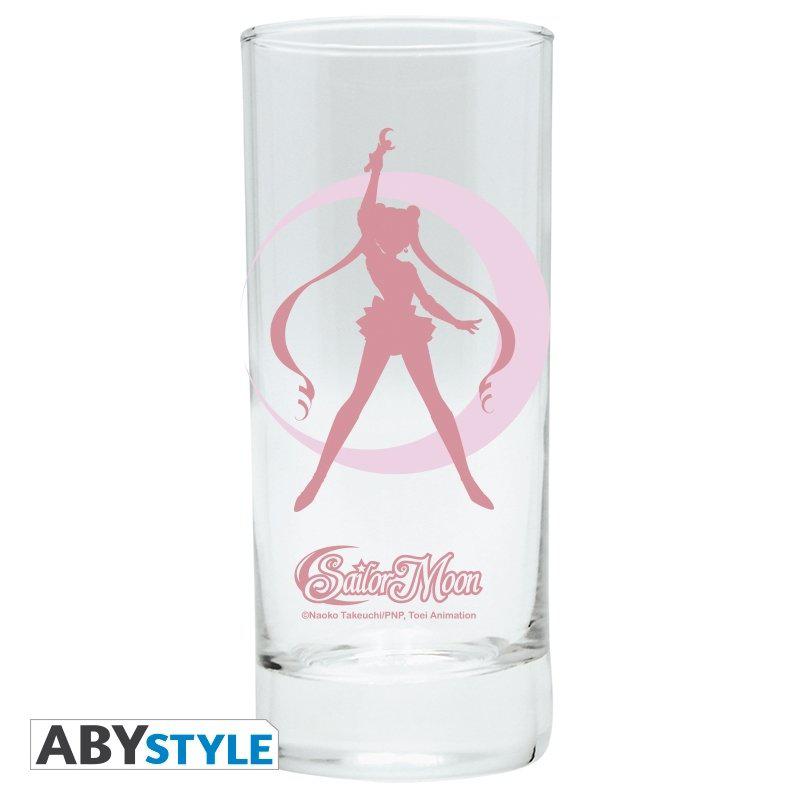 Preview: Logo und Silhouette - Sailor Moon Glas