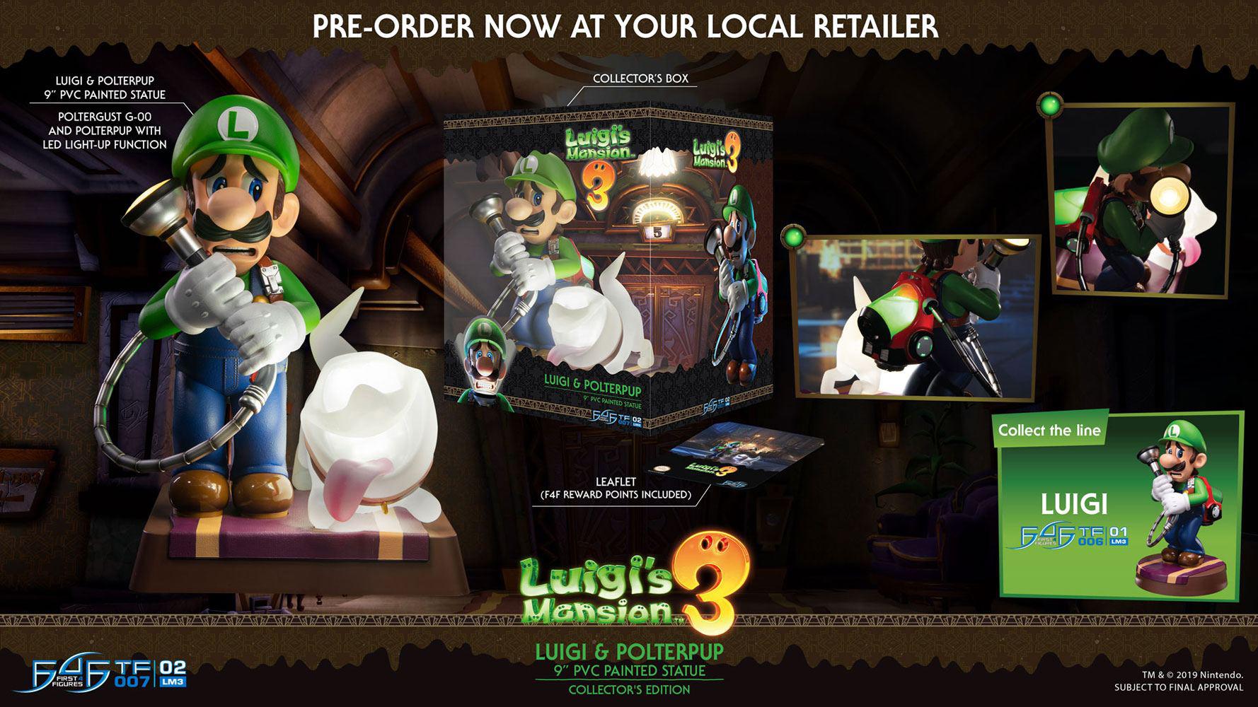 Preview: Luigi's Mansion 3 - Collector's Edition - First 4 Figures PVC Figur