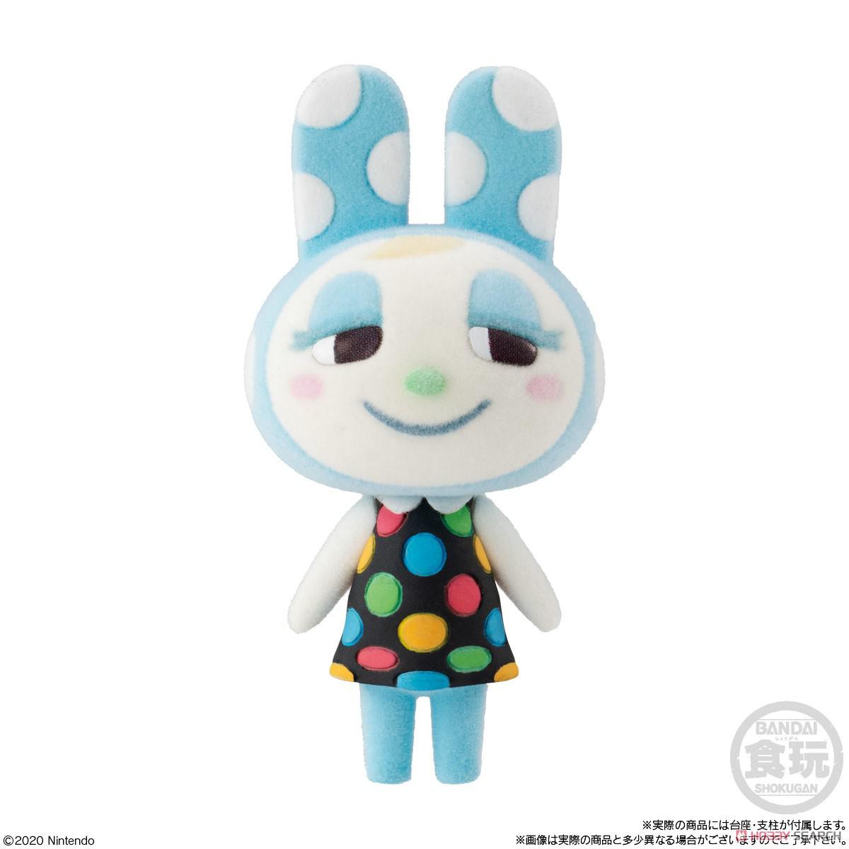 Preview: Manu / Francine / Furansowa - Minifigur mit beflockter Oberfläche - Animal Crossing: New Horizons - Bandai