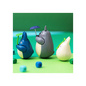 Preview: Mittlerer Totoro mit Blatt - Mein Nachbar Totoro - Figur mit rundem Boden - Semic [B-Ware]