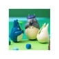 Preview: Mittlerer Totoro mit Blatt - Mein Nachbar Totoro - Figur mit rundem Boden - Semic