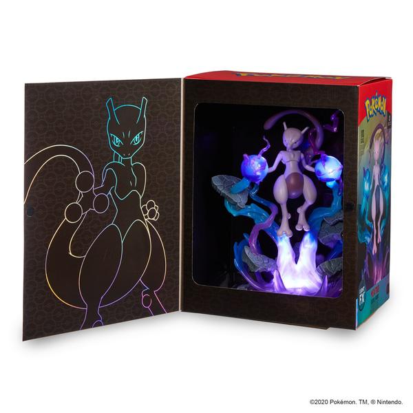 Preview: Mewtu - Pokémon Deluxe Statue mit Leuchtfunktion - Jazwares