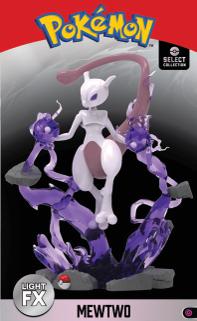 Preview: Mewtu - Pokémon Deluxe Statue mit Leuchtfunktion - Jazwares