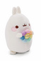 Preview: Molang mit Regenbogenblume - 12 cm Plüsch