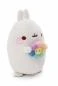 Preview: Molang mit Regenbogenblume - 12 cm Plüsch