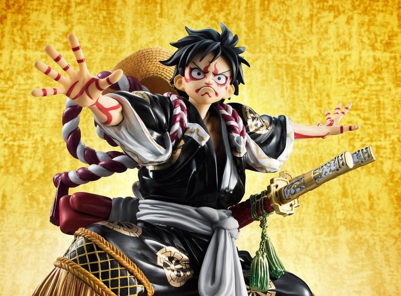 Preview: Monkey D. Ruffy - Portrait of Pirates Kabuki Edition - Schwarze Version