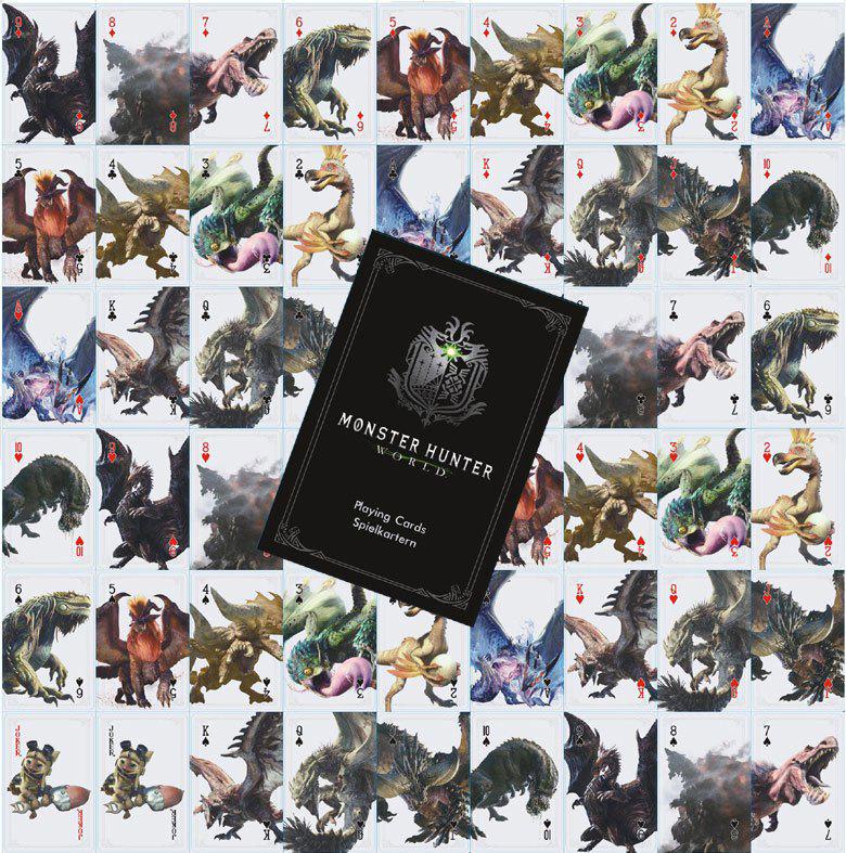 Preview: Monsters - Monster Hunter World Spielkarten - 54er Deck