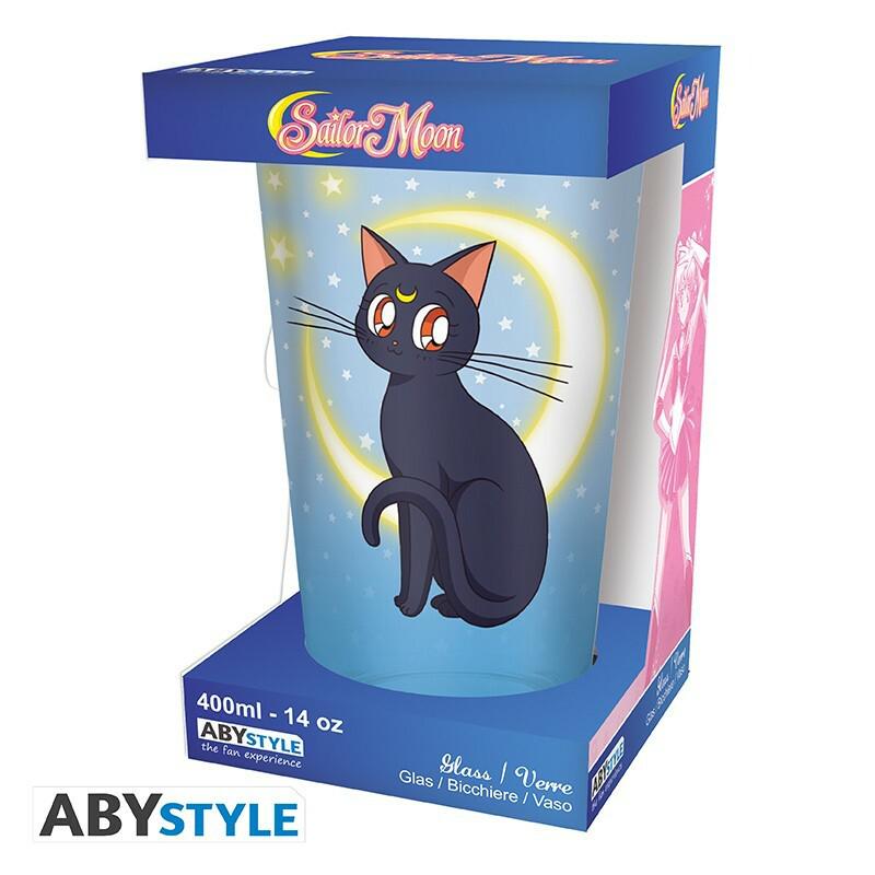 Preview: Sailor Moon - Großes 400 ml Glas - Luna und Artemis - AbyStyle