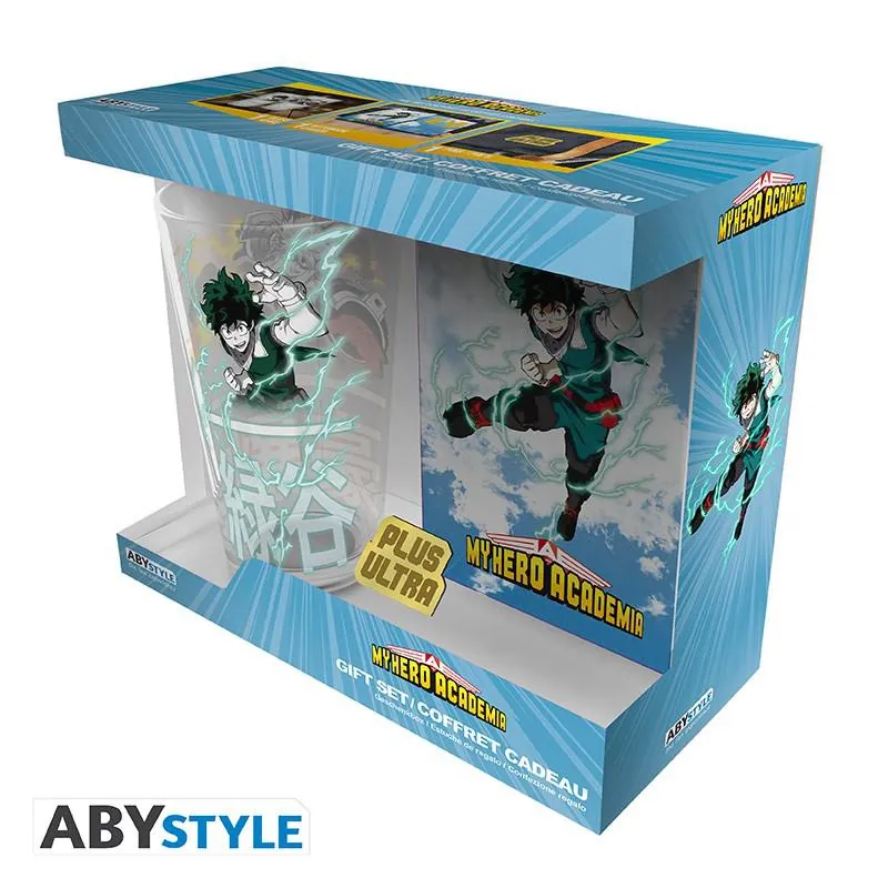 Preview: My Hero Academia - Geschenkset - XXL Glas + Pin + Notizbuch - Heroes