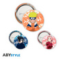 Preview: Naruto, Sasuke & Sakura (Team 7) - Naruto - Button Set - AbyStyle