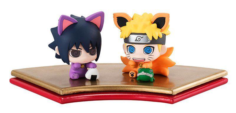 Preview: Naruto Uzumai und Sasuke Uchiha - Maneki Kyuubi Dattebayo - Megahouse Figurenset