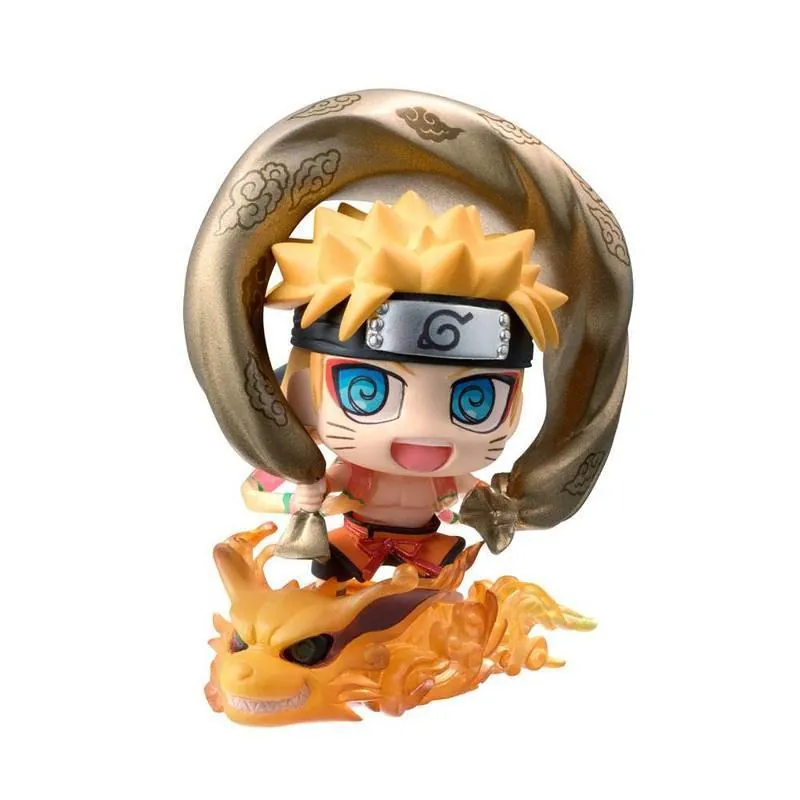 Preview: Naruto Uzumaki und Sasuke Uchiha - Fujin und Raijin Petit Chara Land Doppelpack - Megahouse