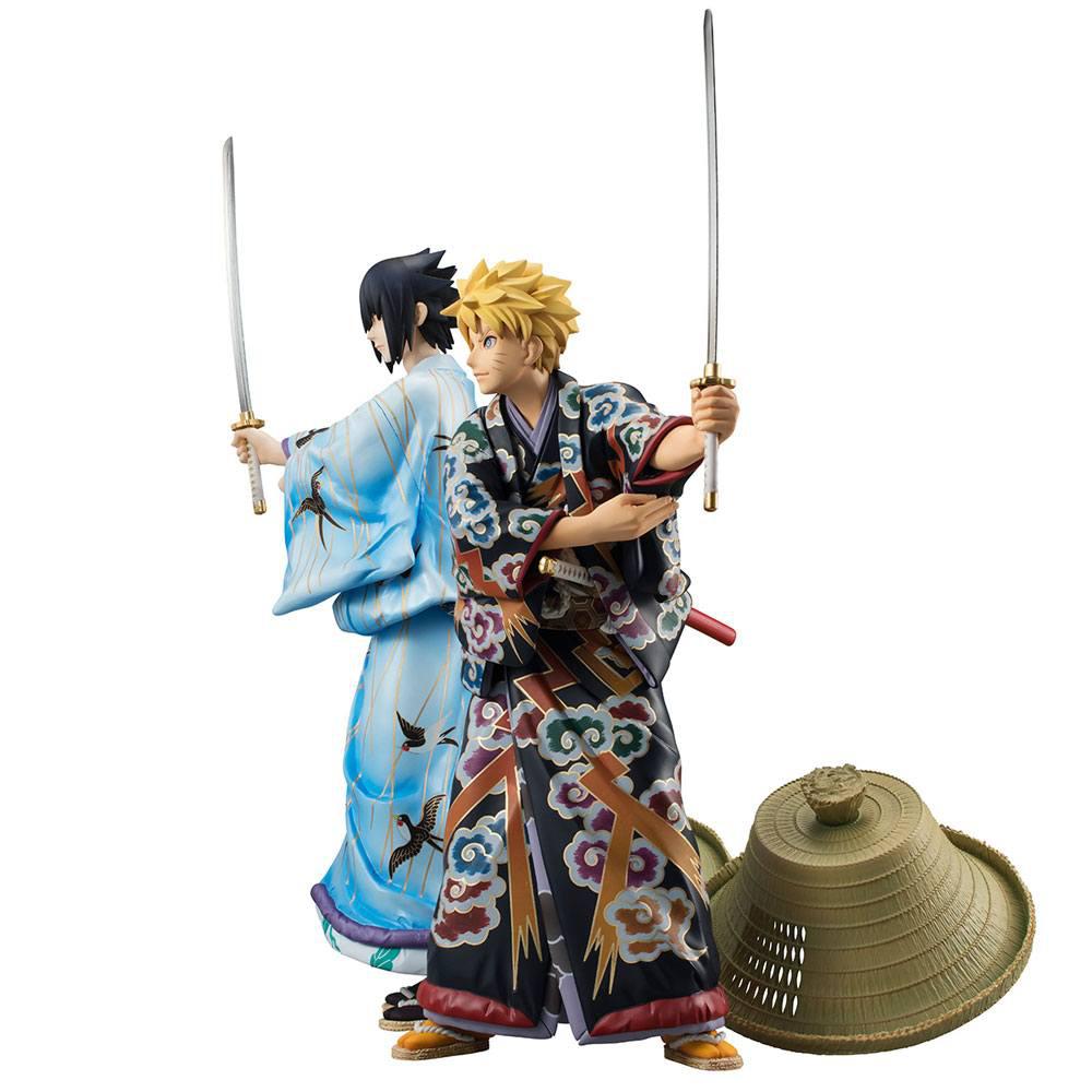 Preview: Naruto Uzumaki und Sasuke Uchiha - Kabuki Edition Doppelset - Megahouse G.E.M.