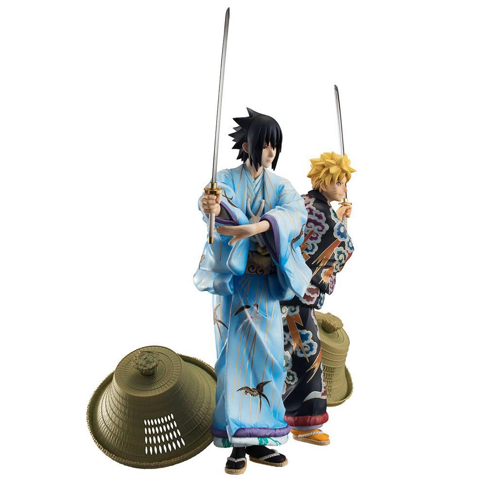 Preview: Naruto Uzumaki und Sasuke Uchiha - Kabuki Edition Doppelset - Megahouse G.E.M.