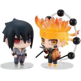 Preview: Naruto Uzumaki und Sasuke Uchiha - Naruto Chimi Mega Buddy Doppelpack - Megahouse