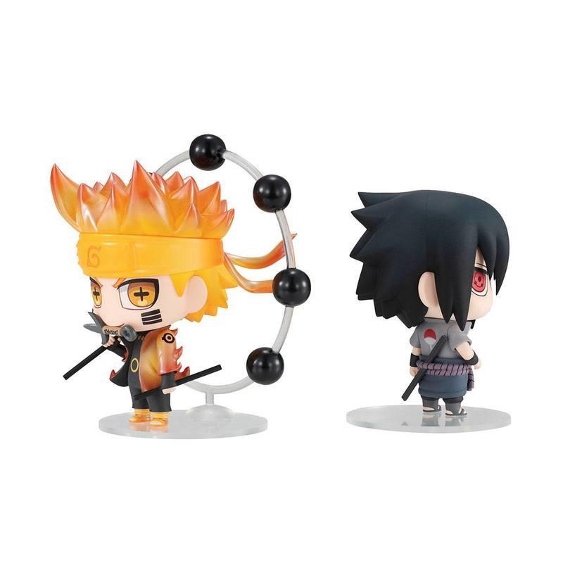 Preview: Naruto Uzumaki und Sasuke Uchiha - Naruto Chimi Mega Buddy Doppelpack - Megahouse