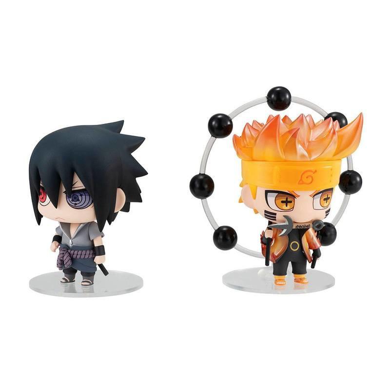 Preview: Naruto Uzumaki und Sasuke Uchiha - Naruto Chimi Mega Buddy Doppelpack - Megahouse