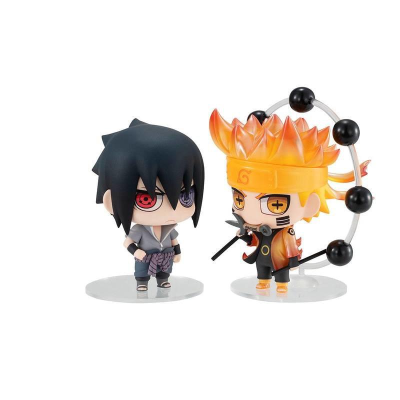 Preview: Naruto Uzumaki und Sasuke Uchiha - Naruto Chimi Mega Buddy Doppelpack - Megahouse