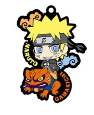 Preview: Naruto to Konoha no Nakama-tachi dattebayo! Rubber Strap - Naruto und Gamakichi