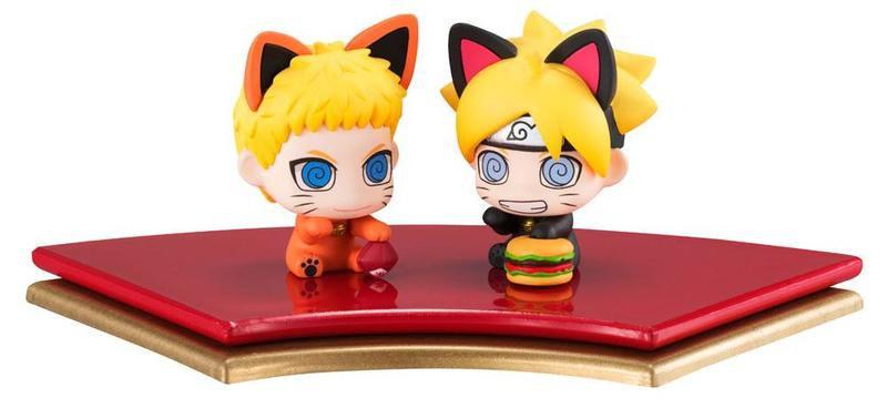 Preview: Naruto und Boruto Uzumaki - Oyaki Manekineko Dattebasa - Megahouse Figurenset