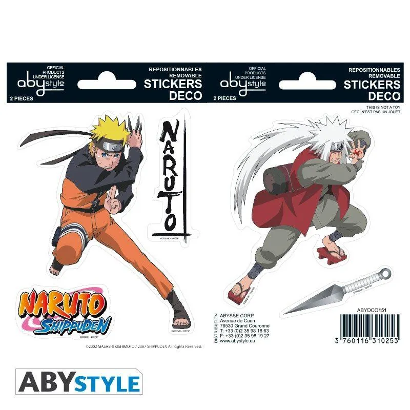 Preview: Naruto und Jiraiya - Mini Sticker Set - Naruto Shippuden - ABYStyle