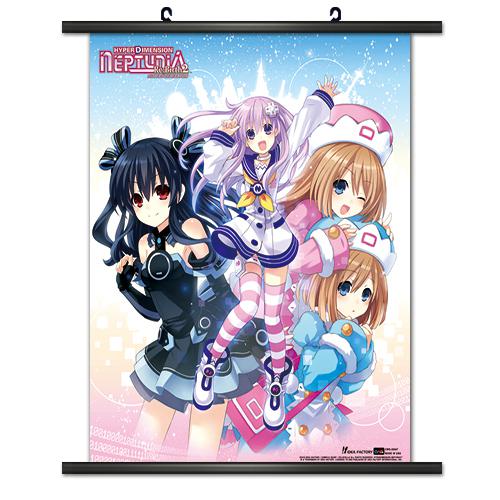 Preview: Nepgear, Noire, Rom & Ram- Wallscroll - Hyperdimension Neptunia - 28547