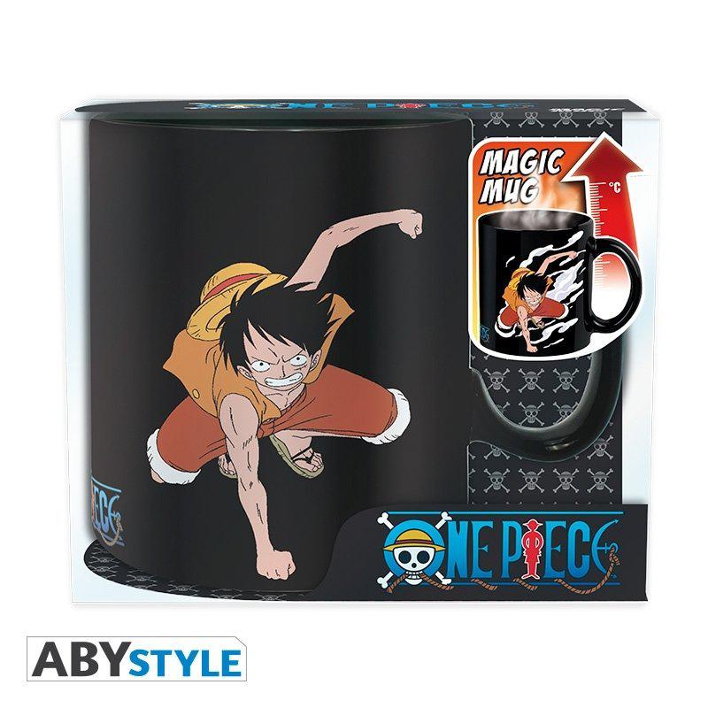 Preview: One Piece Tasse - Thermotasse - Zaubertasse - Farbwechseltasse - Ruffy und Ace