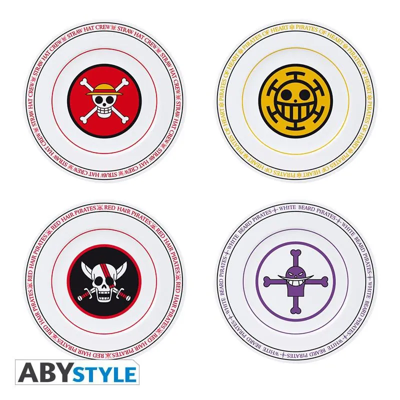 Preview: One Piece - Teller Set - Piraten Emblem - AbyStyle