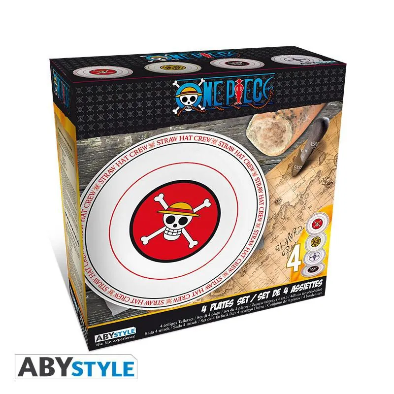 Preview: One Piece - Teller Set - Piraten Emblem - AbyStyle