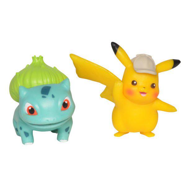 Preview: Pikachu & Bisasam - Battle Mini Figures - Pokémon: Meisterdetektiv Pikachu