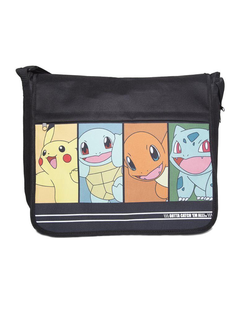 Preview: Pokemon Starter - Pokemon Umhängetasche / Messenger Bag - Difuzed