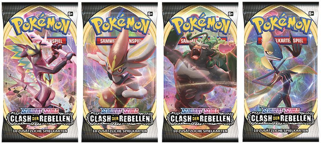 Preview: Pokémon TCG - Schwert & Schild - Booster Clash der Rebellen (Sammelkartenspiel, deutsch)