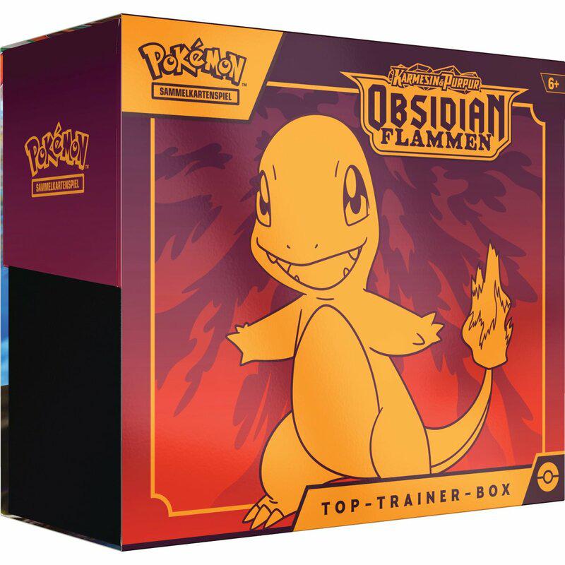 Preview: Pokemon TCG - Karmesin & Purpur: Obsidianflammen Top-Trainer-Box - DE