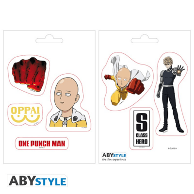 Preview: One Punch Man - Mini Sticker Set - "Saitama und Icons" - ABYStyle