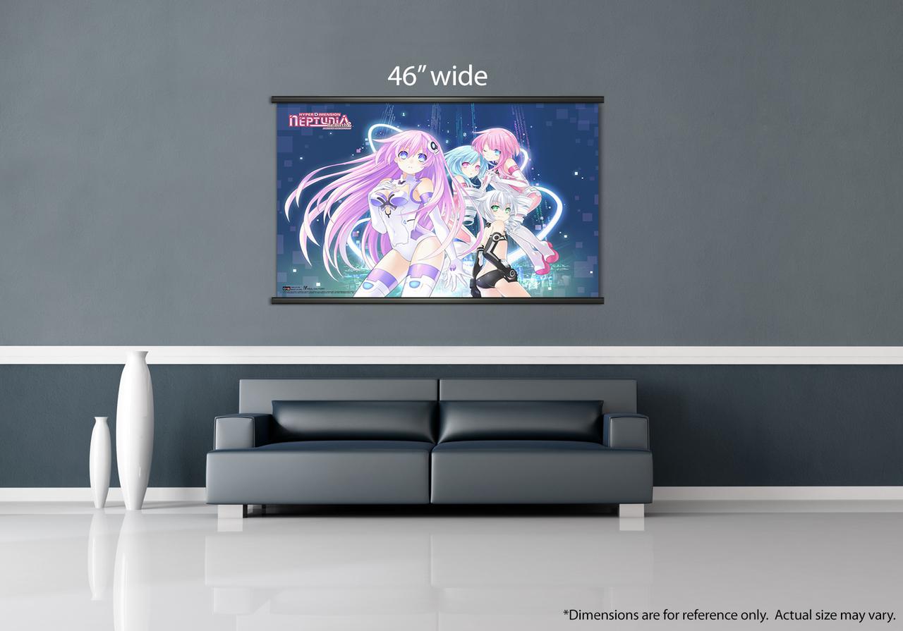 Preview: Purple Sister, Black Sister, White Sister Rom & White Sister Ram - Wallscroll - Hyperdimension Neptunia - 27786