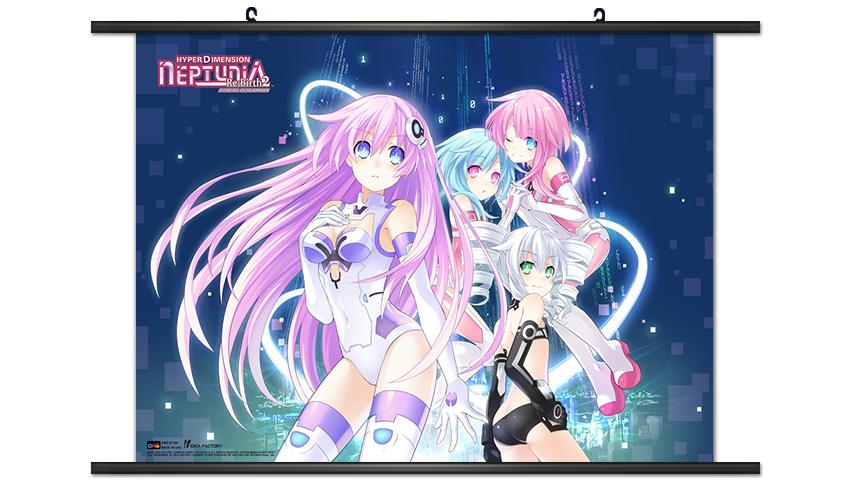 Preview: Purple Sister, Black Sister, White Sister Rom & White Sister Ram - Wallscroll - Hyperdimension Neptunia - 27786