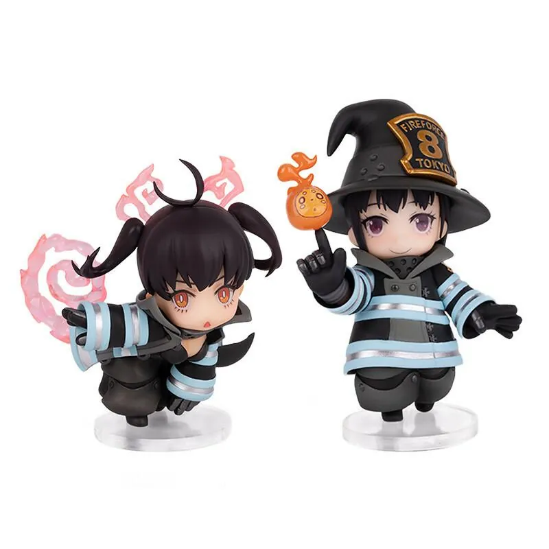 Preview: Maki Oze & Sputter / Pusu Pusu - Fire Force (Q Version Figur) - Hobby Rangers