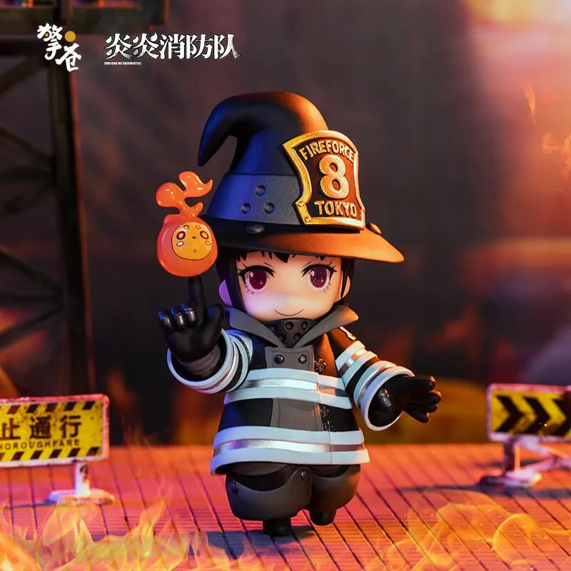 Preview: Maki Oze & Sputter / Pusu Pusu - Fire Force (Q Version Figur) - Hobby Rangers