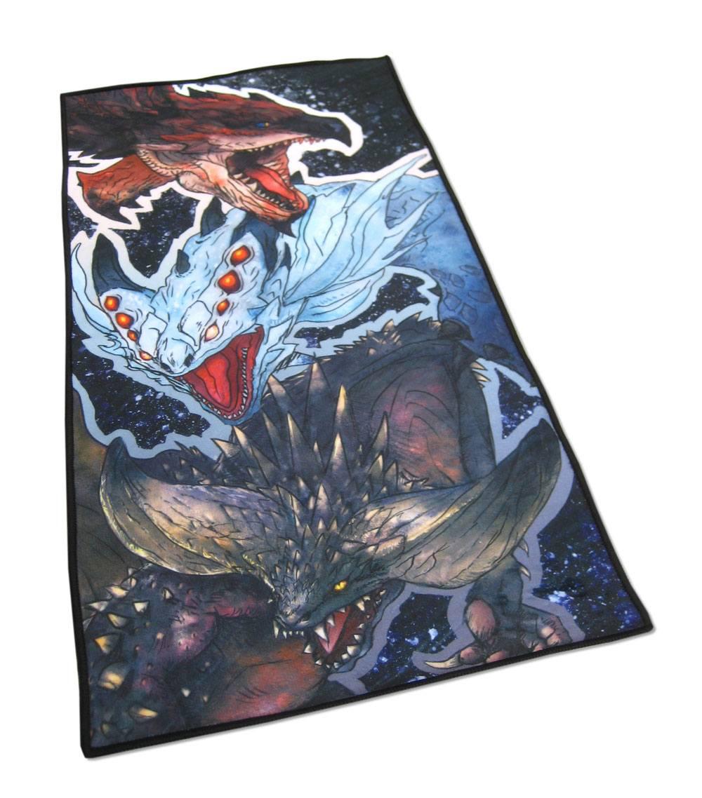 Preview: Rathalos, Xeno'jiiva & Nergigante - Monster Hunter World Handtuch - Sakami (70 x 35 cm)